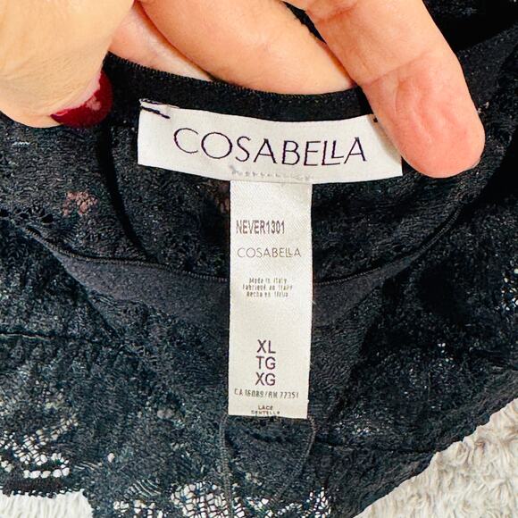 Cosabella NWT Never Say Never Sweetie Black Bralette XL - Picture 4 of 8